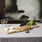 Planche de Présentation en Bambou "La Cave du Bistrot" – 70 x 21,5 x 1,5 cm