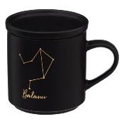 Mug Astro Noir & Doré Couvercle Céramique 45 cl  