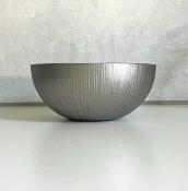 Bol en Verre Fumé Texturé Argent/Doré– Ø 15 cm x H 6,5 cm