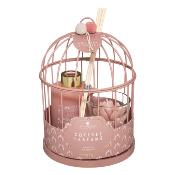 Coffret Cadeau Parfumé Vanille Cage Diffuseur Bougie H.20 cm