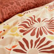 Parure de Lit Fleurie Multicolore 220 x 240 cm – Ambiance Bohème & Confort Absolu