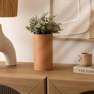 Vase LOVE Camel H.20 cm Déco Bohème 