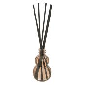 Diffuseur de Parfum Français AMBRE –  Marron fumé – 50 ml – 6 Bâtonnets Noirs 