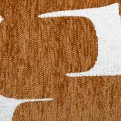 Housse de Coussin Rectangulaire Toute Douce aux Motifs Géométriques Marron & Blanc – 50 x 30 cm 