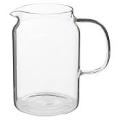 Théière Transparente Design 90 cl avec Filtre Inox et Couvercle Bambou