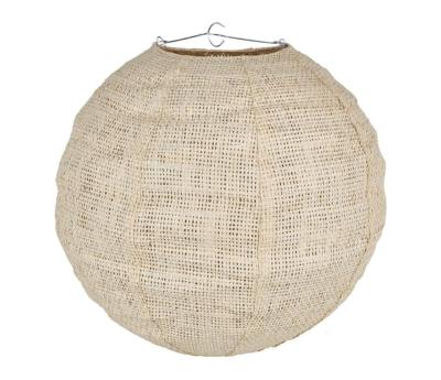Suspension Boule Ronde Beige Naturel Tressé Ø 35 cm Non Électrique 