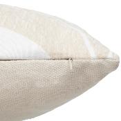 Coussin Rectangulaire Beige & Blanc Motifs Abstraits 30x50 cm – Style Naturel & Élégant