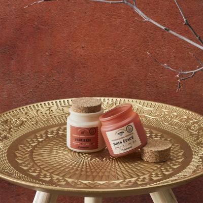 Bougie Parfumée Bois Épicé ou Figuier, Terracotta / Beige | L’Apothicaire