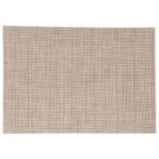 Set de Table Rectangulaire Beige Naturel Reflet Marron 50 x 35 cm