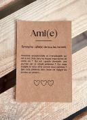 Coffret Cadeau "Amie" Plaid Tout Doux Mug Mon Cœur Crayon Doré Pompon Carte Kraft 